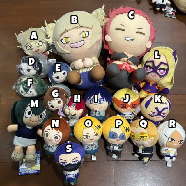 plush boneka mha bnha my hero academia boku no hero academia
