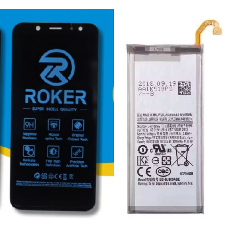 LCD + BATRAI SAMSUNG A6 2018