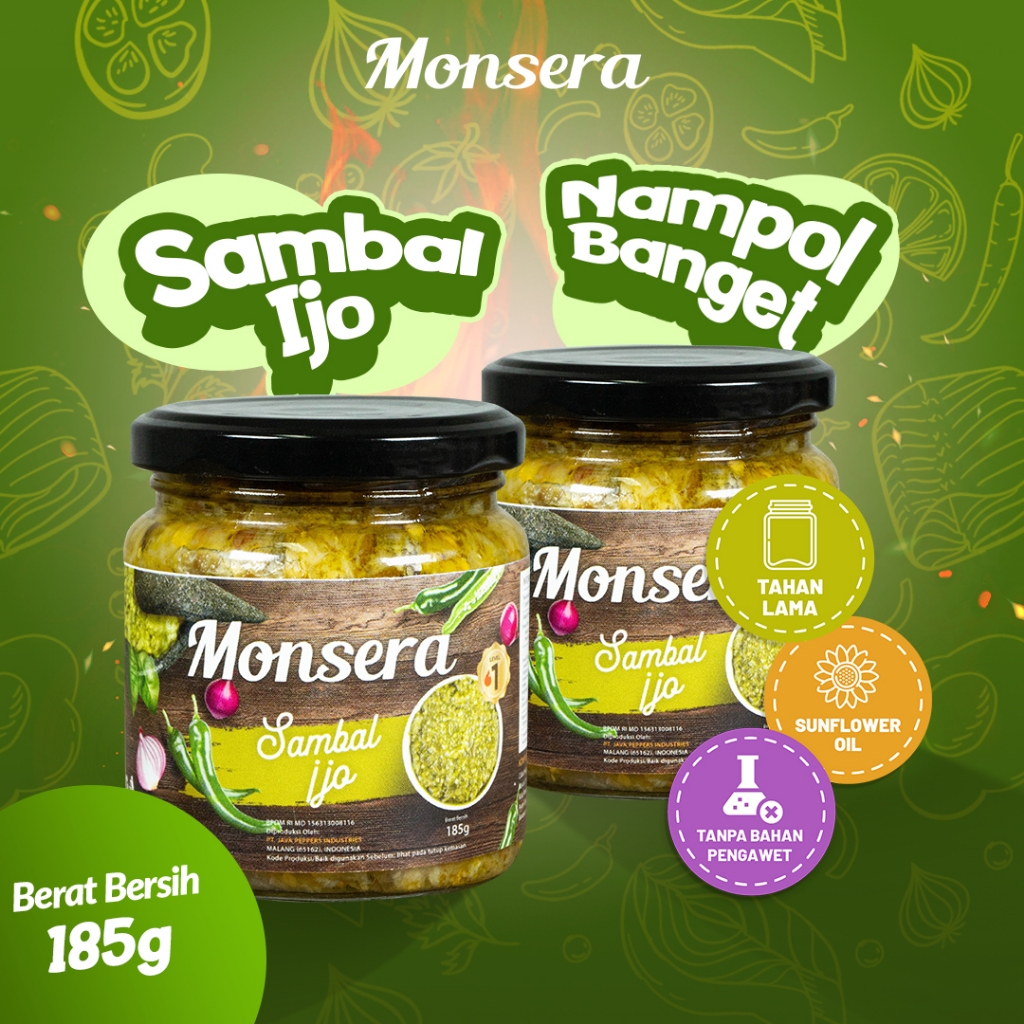 

Sambal Sambel Ijo Monsera Khas sumatra barat (padang)