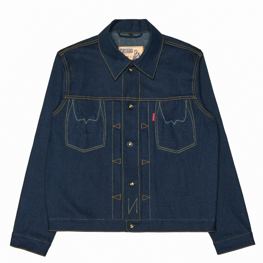 FIREBIRD MFG.- Raw Denim Jacket - Ghastly Type II