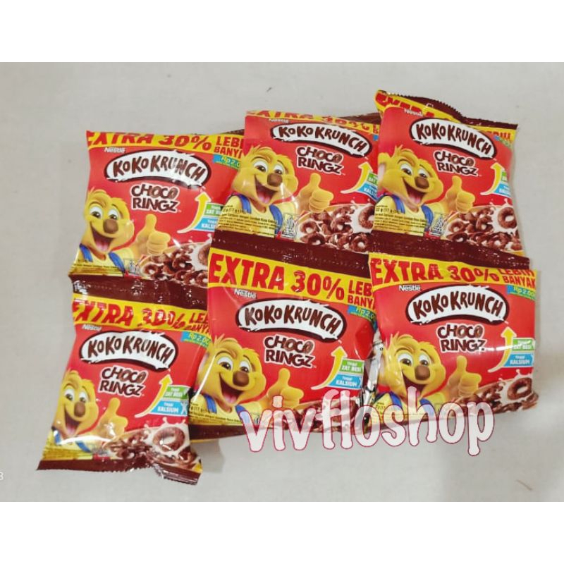 

Nestle Sereal Coklat Koko Krunch Choco Ringz kemasan renceng (10 x 15 gram)