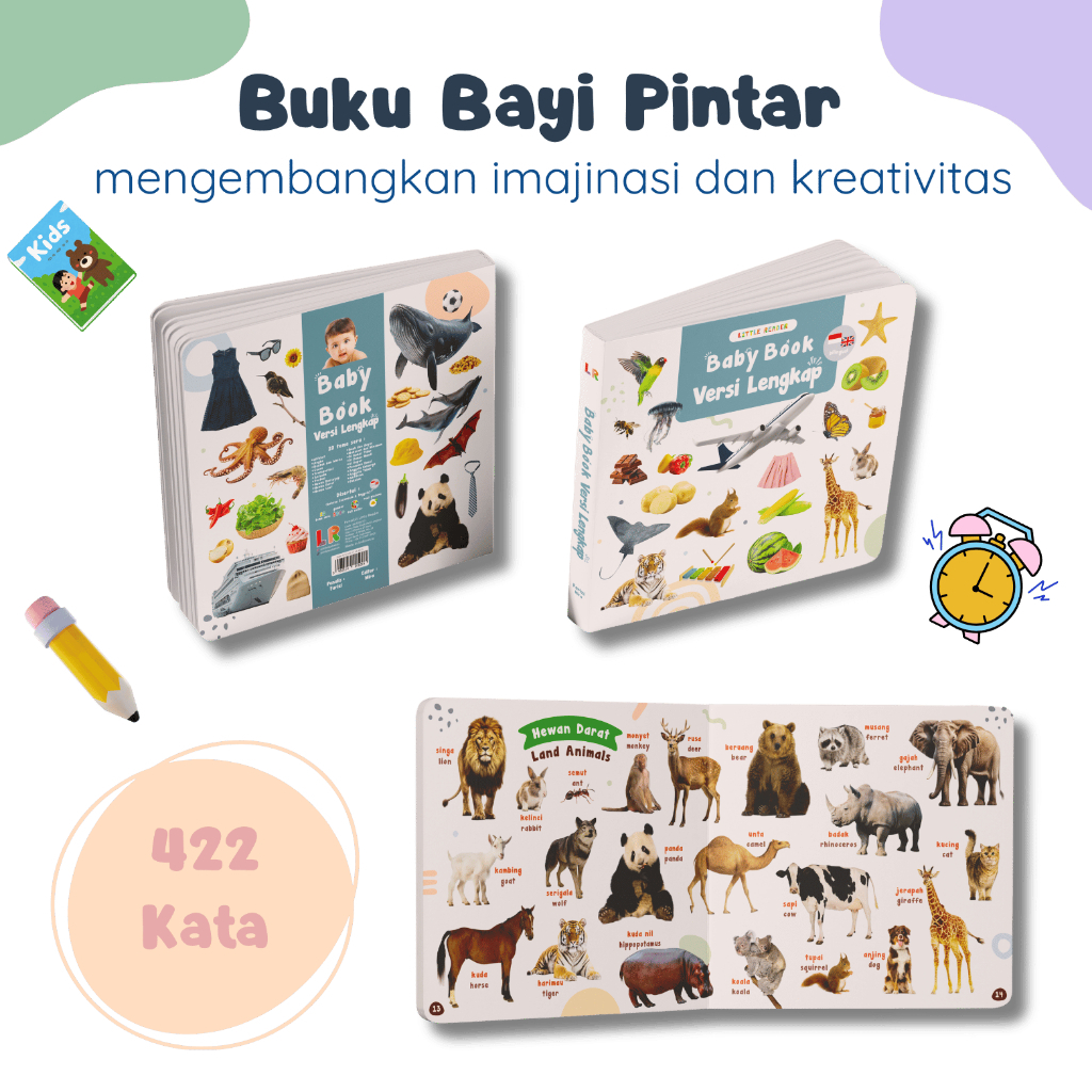 Buku Anak 400 Kata Pertamaku Boardbook Buku Anak Terlengkap Buku Edukasi Anak Balita 1-5 Tahun
