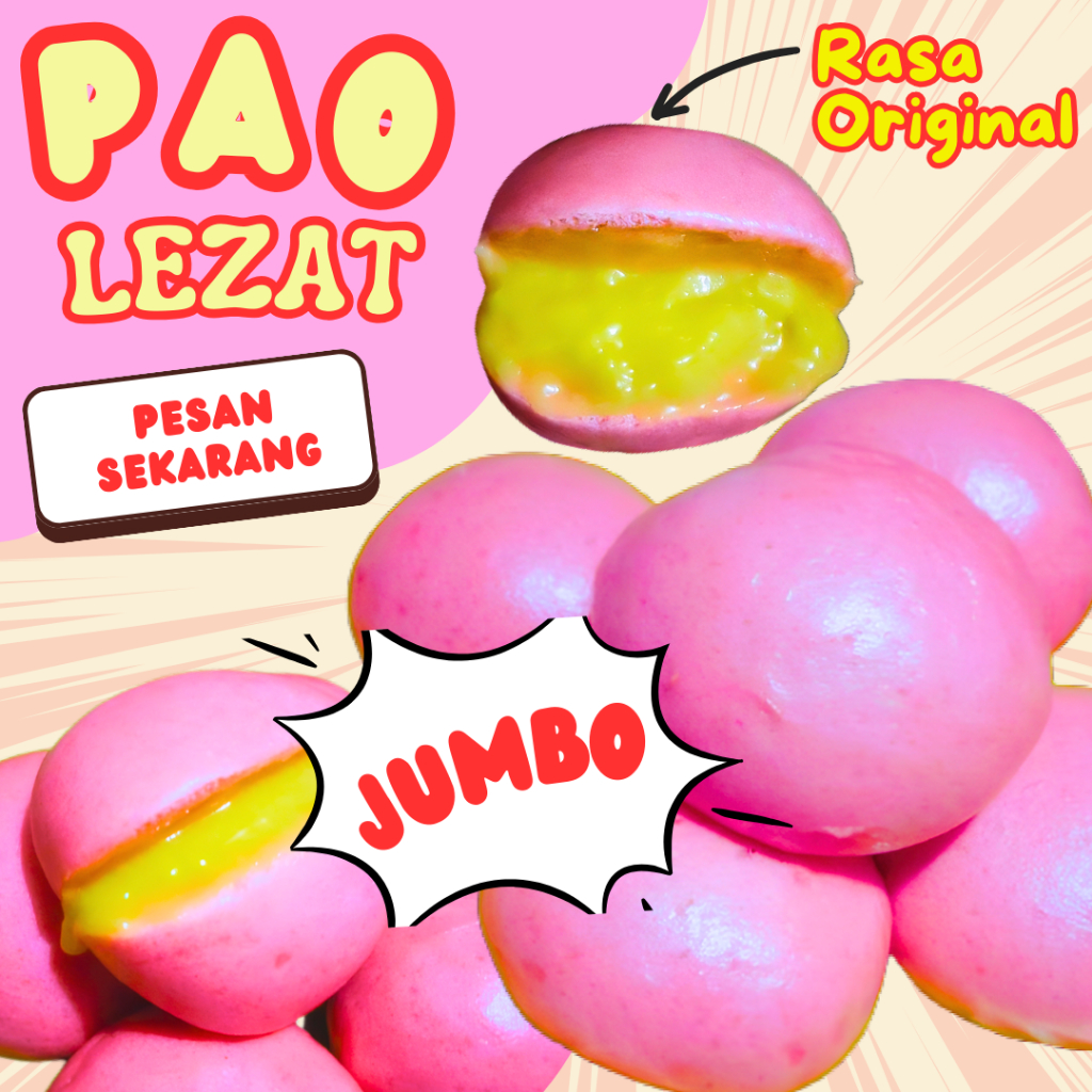 

Pao Lezat Jumbo dan Tekstur Lembut Rasa Original – Selalu Baru, Creamy, dan Halal