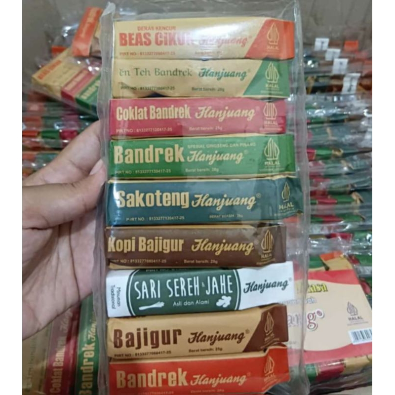 

Minuman Rempah Hanjuang Paket lengkap9 Rasa/Bandrek Cikur Sakoteng Bajigur dll