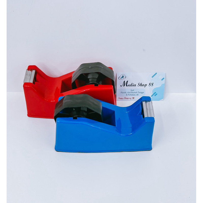 

Tape Cutter / Dispenser Anti Slip Solasi Lakban Pita Perekat / Alat Pemotong Solasi 1/2 dan 1 inch LYS