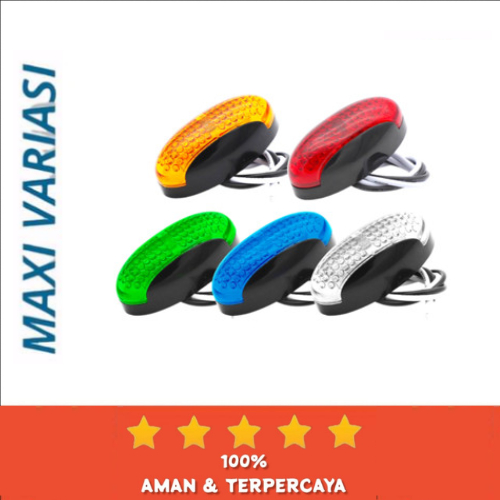 Lampu Bak Truk Model Ulat Bulu Oval Kecil 24Volt