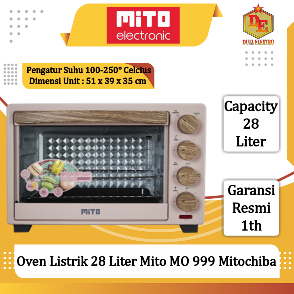 Oven Listrik 28 Liter Mito MO 999 Mitochiba