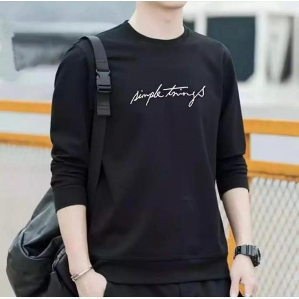 COLLECTON JESSICA -  BAJU SIMPLE THINGS PRIA TERBARU - KAOS DISTRO PRIA LENGAN PANJANG KEREN MASA KI