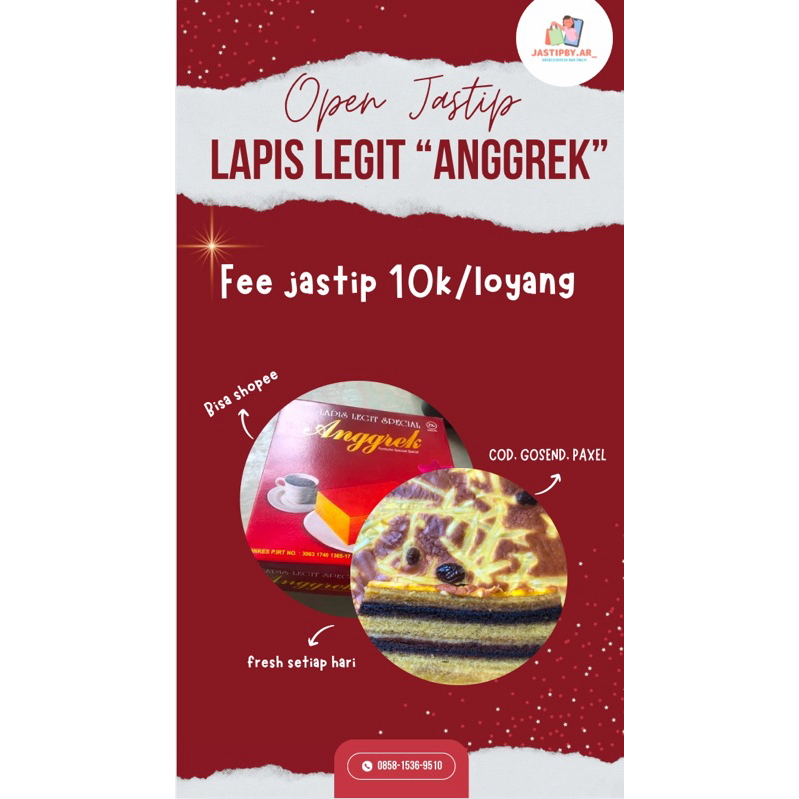 

Lapis legit Anggrek Palmerah