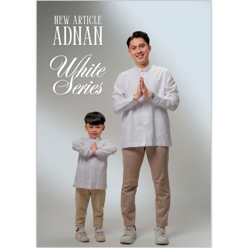 KOKO ALTHAFF ADNAN SERIES / KOKO PUTIH LENGAN PANJANG / KOKO LENGAN PENDEK / KOKO COUPLE AYAH & ANAK