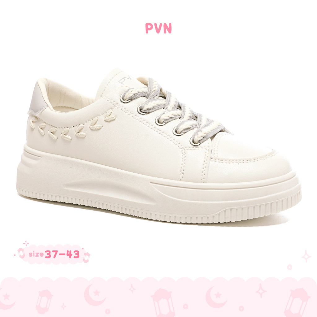 PVN Seola Sepatu Sneakers Wanita Sport Shoes Grey 279