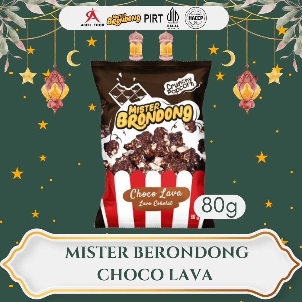 

Snack Cemilan Jagung Popcorn Coklat Mister Brondong Choco Lava | 80gr | Aceh Food