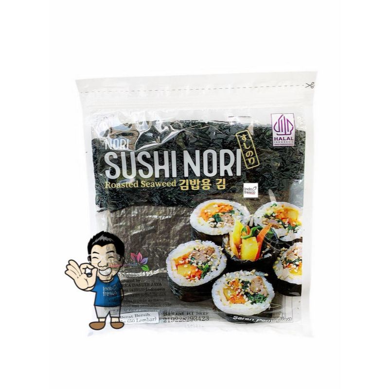 

Sushi Nori Roasted Seaweed- Rumput Laut 50 lembar