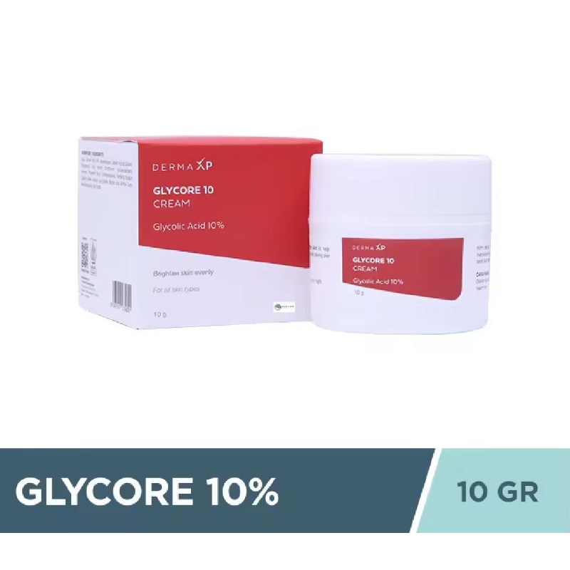 Glycore Acid 10% Cream 10 g | Glycore Cream 10% Krim Mencerahkan Kulit | Glycore 10% Whitening Cream
