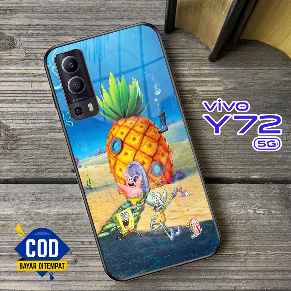 Softcase Kaca VIVO Y72 (5G) - Case Handphone VIVO Y72 (5G) [T85].