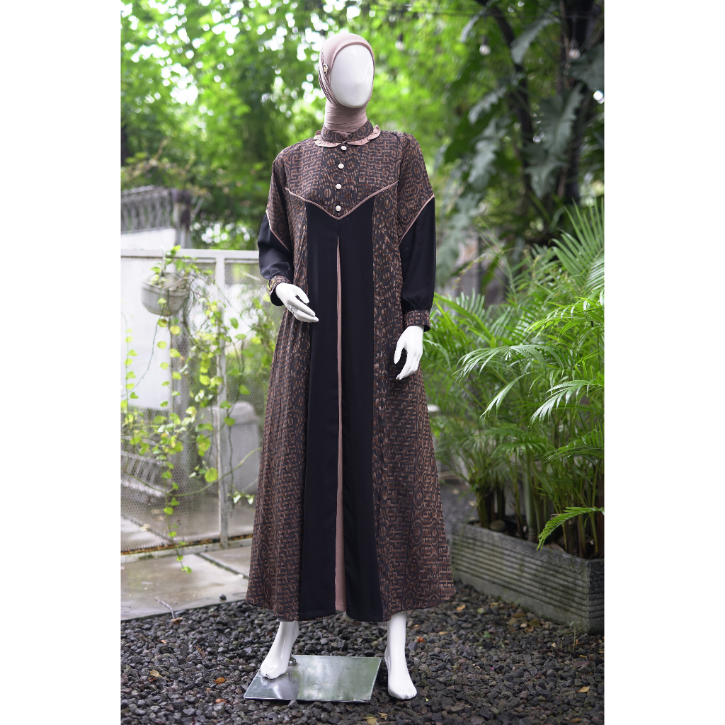Dress Hitam by Naura / Naura Premium / Gamis Songket by Naura / Naura Original / Gamis Mewah / Gamis