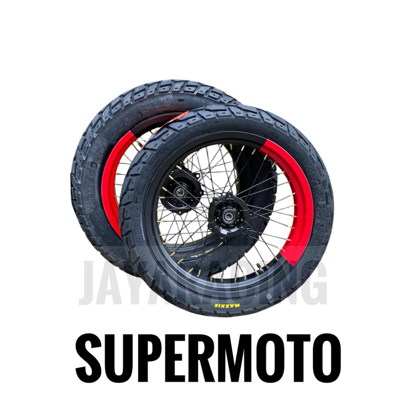 velg tapak lebar 350 300 Ring 17 KLX 150 DTRACKER 150 CRF 150 WR 155 Plus ban maxxis 130 110 17 Tubl