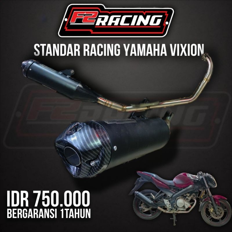knalpot standar racing YAMAHA VIXION original F2RACING EXHAUST