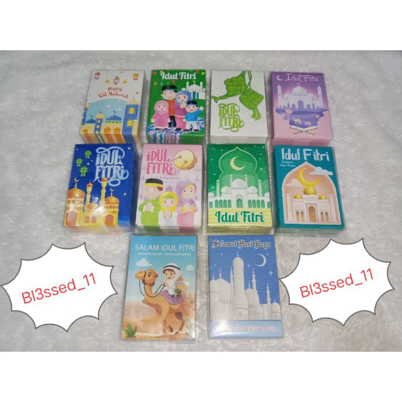

Amplop lebaran isi 50(Mix 5 motif gambar)