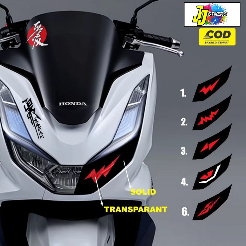 Stiker Lampu Mata Picek Pcx 160cc Sticker Lampu Pcx