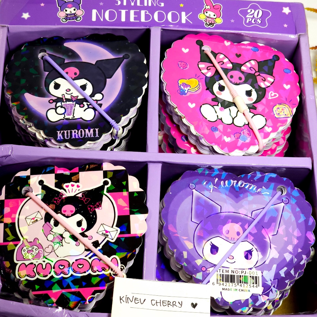 

STYLING NOTEBOOK AESTHETIC SANRIO KUROMI HOLOGRAM LOVE / KUROMI NOTEBOOKING