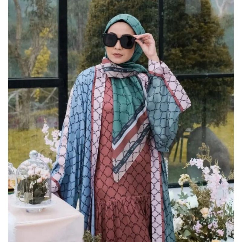 Hijab Raya Monel , LY , Series Voal Lasercut