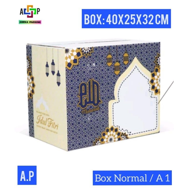 Box Parcel Lebaran 40x25x32cm(Besar)/Kardus/Lebaran/Parcel/IdulFitri/Sembako