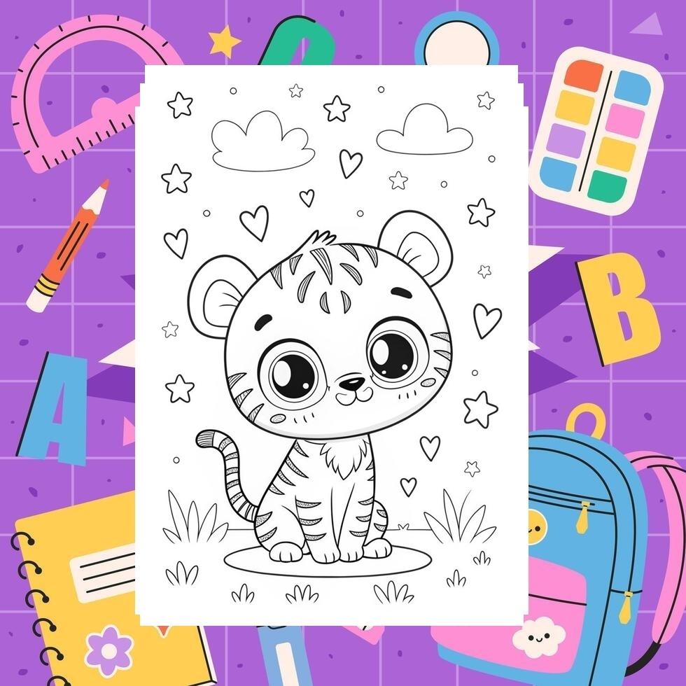 

Gambar mewarnai hewan lucu