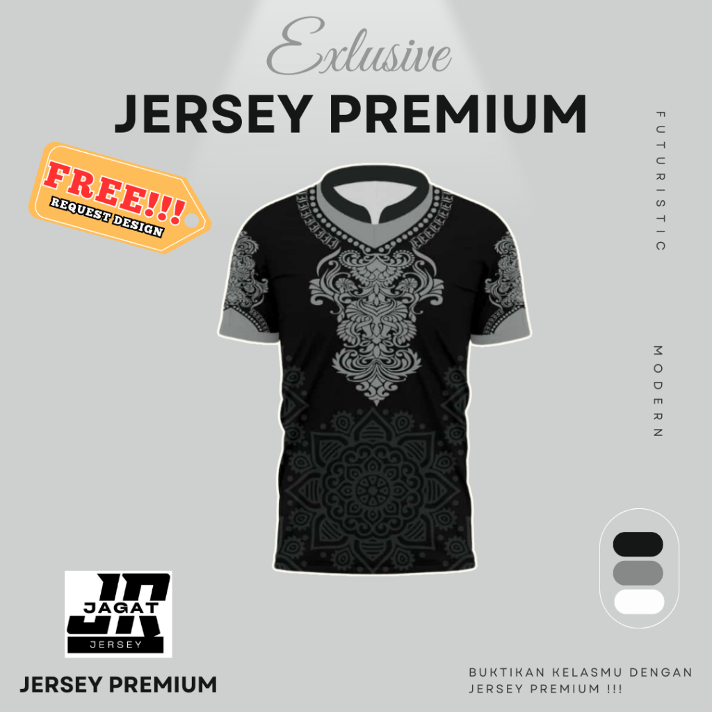 JR Jersey Premium Baju Koko Modern