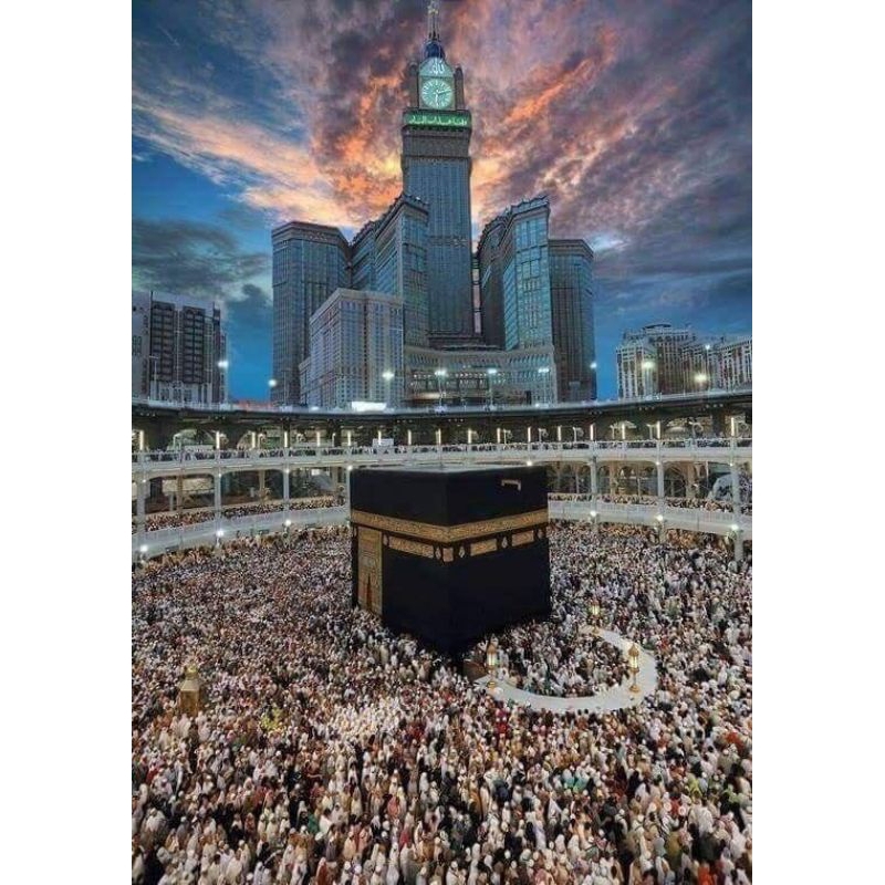 poster cetak jumbo, Ka'bah, hiasan dinding, Ka'bah, bisa cod