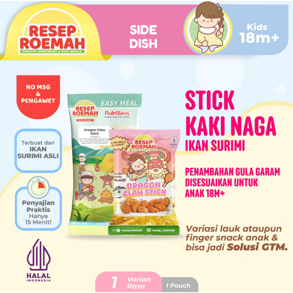 

Resep Roemah Dragon Claw Stick / Stik Kaki Naga / Kids Healthy Frozen Food Homemade / No MSG