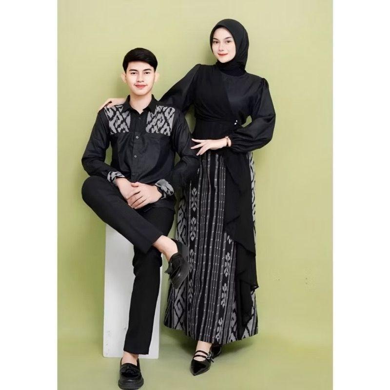 Nawan shop gamis tenun Troso kondangan dan kemeja panjang tenun Troso kombinasi, bisa request jahita
