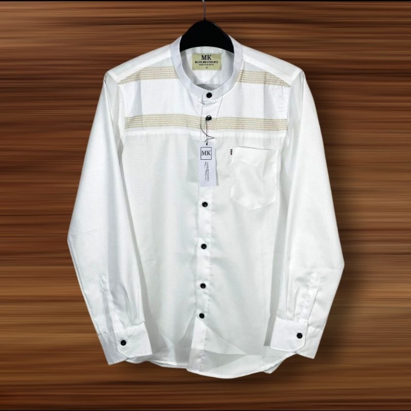 Kemko MK Muslim Kinaro Kemeja Koko MK Muslim Kinaro Baju Koko Baju Kemeja koko Kameja Koko