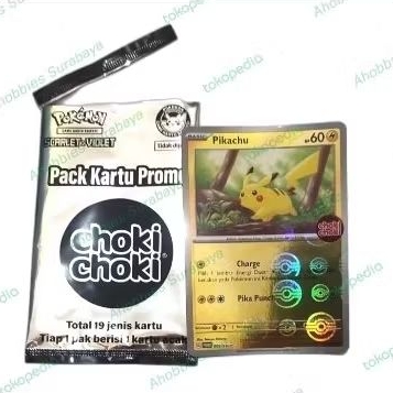 Kartu Pokemon Hologram Foil RARE Choki Choki (Free Stiker/Random Card Reguler Pokemon)