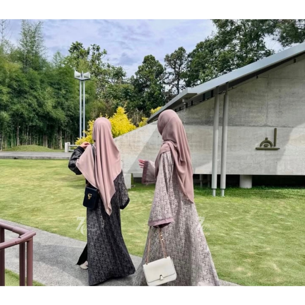 Official New Abaya Zahwa Maxi Dress Diamond Payet Gamis Remaja Umroh Dubai Baju Lebaran 2024