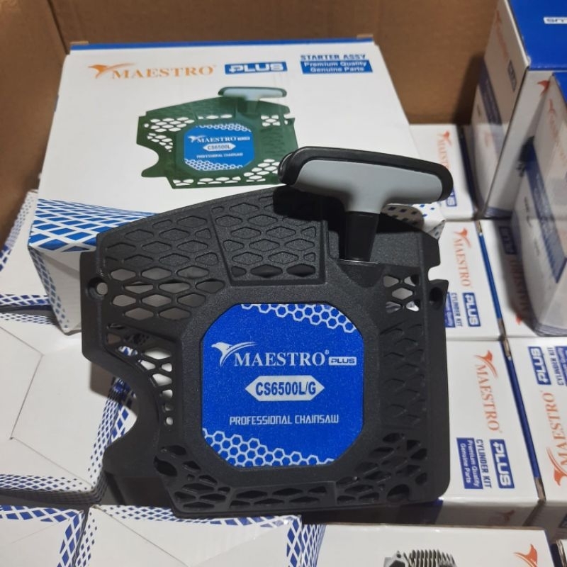 Recoil stater chainsaw Maestro original 6500L Tarikan stater chainsaw maestro 6500