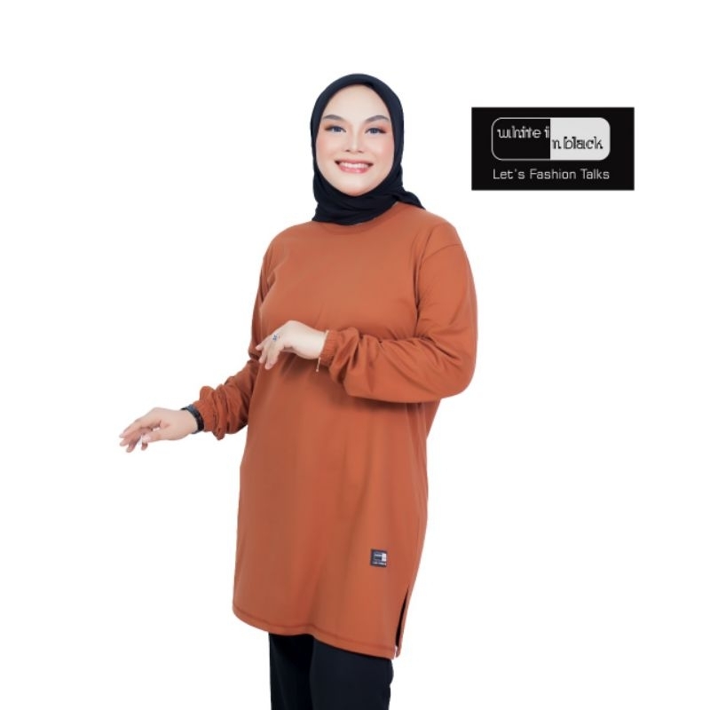 Best Seller Atasan Kaos Polos Tunik Wanita Cotton Tebal Lembut
