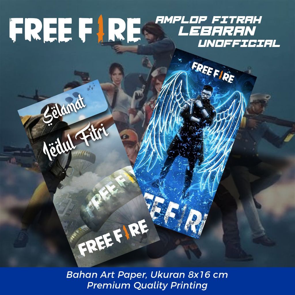 

Amplop Lebaran Idul Fitri Karakter Free Fire Isi 12 pcs Ukuran 8x16 cm