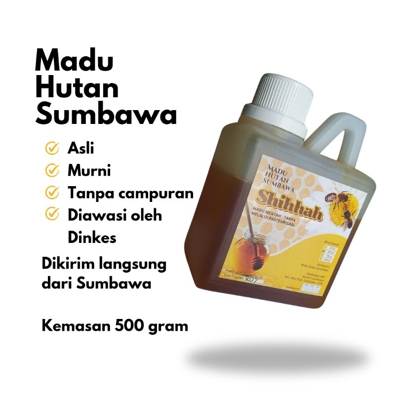 

(500 gram) Madu Hutan Sumbawa Asli Murni Tanpa Campuran