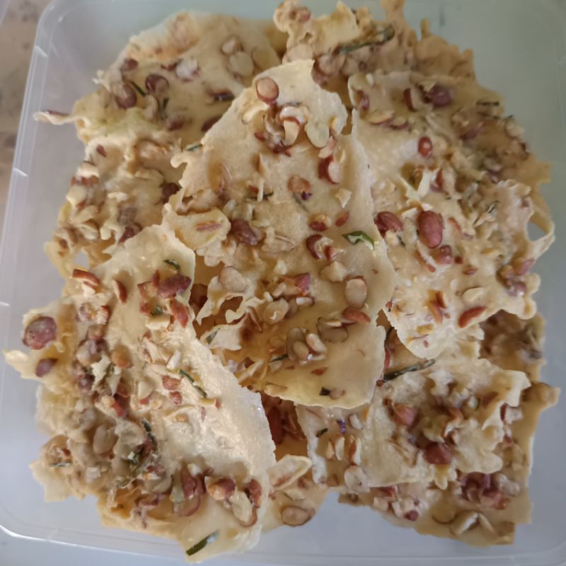 

rempeyek kacang homemade uk 3L 400 gr
