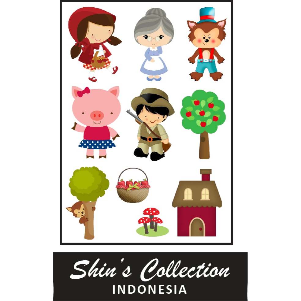

Sticker stiker Red Hidding Hood 1 pc