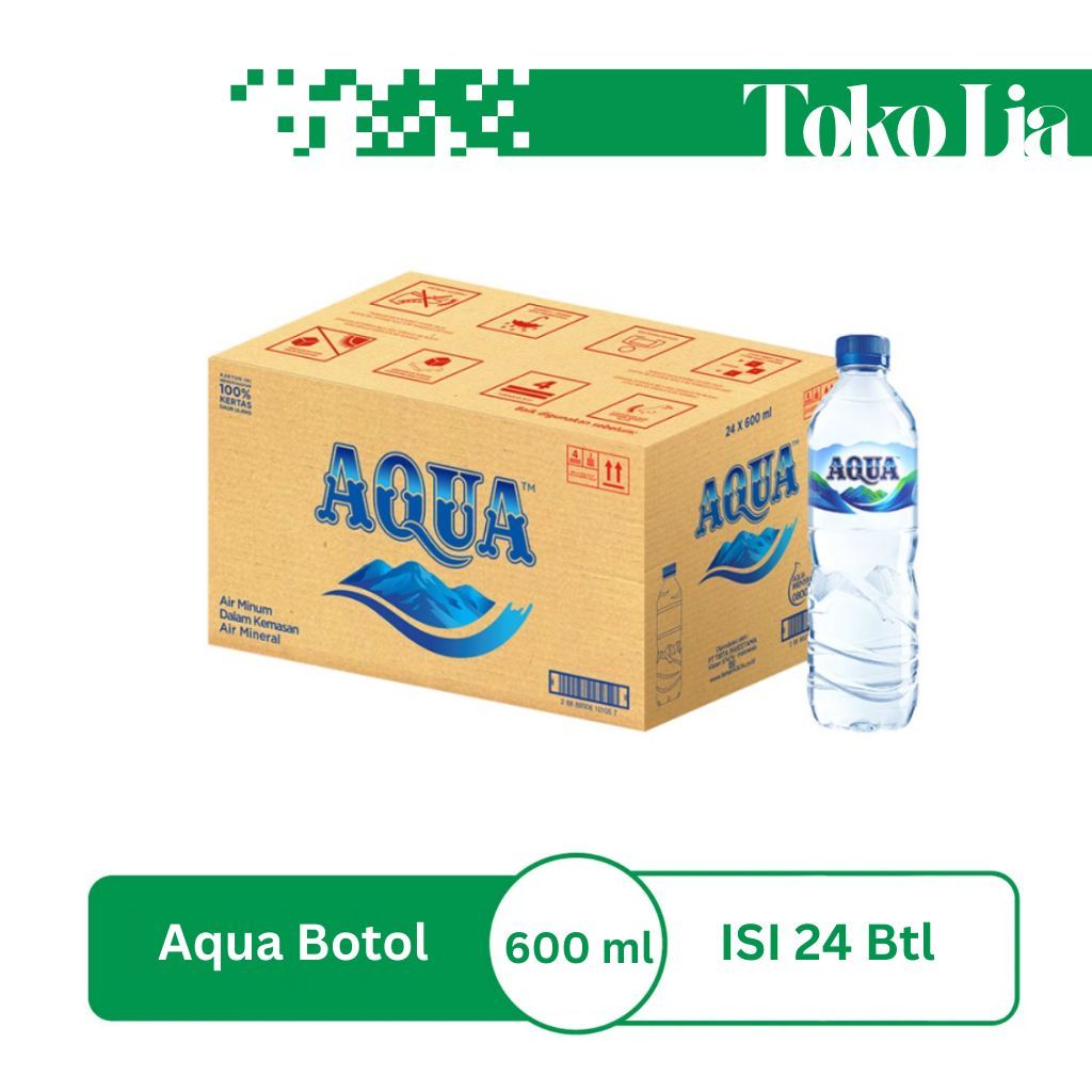 

AQUA BOTOL AIR MINERAL 600 ML ISI 24 BOTOL