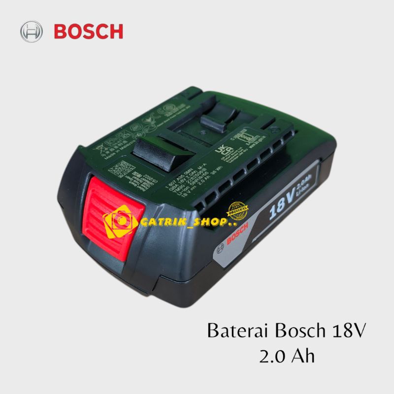 Baterai Bosch 18V 2.0 Ah Batere Bosch Cordless 18V 2.0Ah Litium Ion