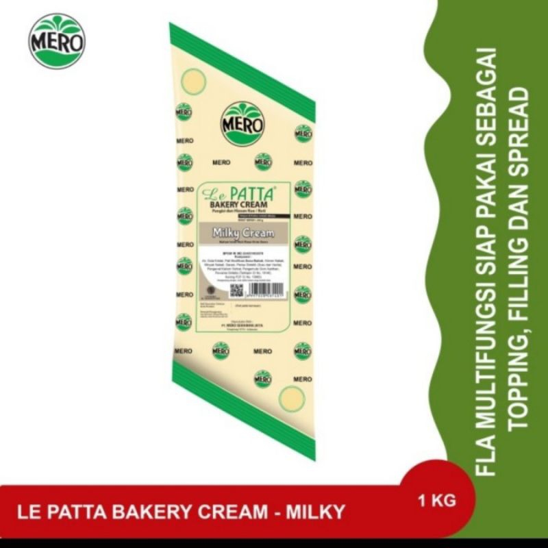 

Lepatta bakery cream milky cream 1 kg