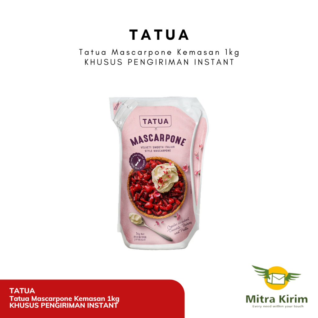 

Tatua Mascarpone Kemasan 1kg - KHUSUS PENGIRIMAN INSTANT