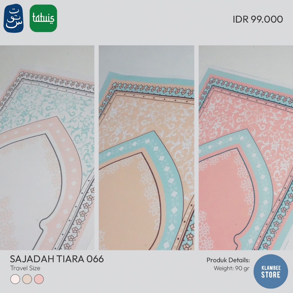 Tatuis Sajadah Travel Lipat Tiara 066 Waterproof