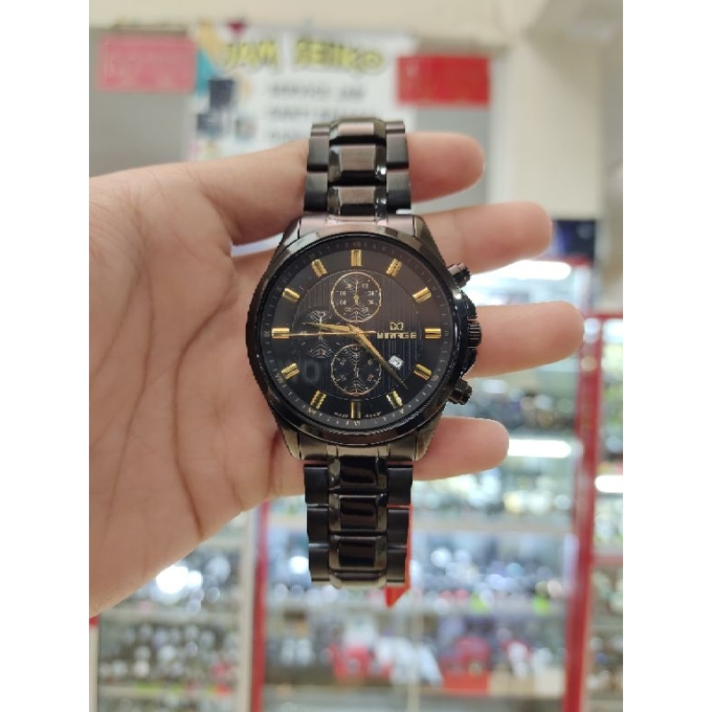 Di Jual Jam Tangan Cowo Mirage Original Hitam Tahan Air 3 Atm Part 3
