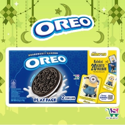 

OREO PLAYPACK / Play Pack Box Biskuit + Berhadiah Kartu Minion Hampers Kue Lebaran