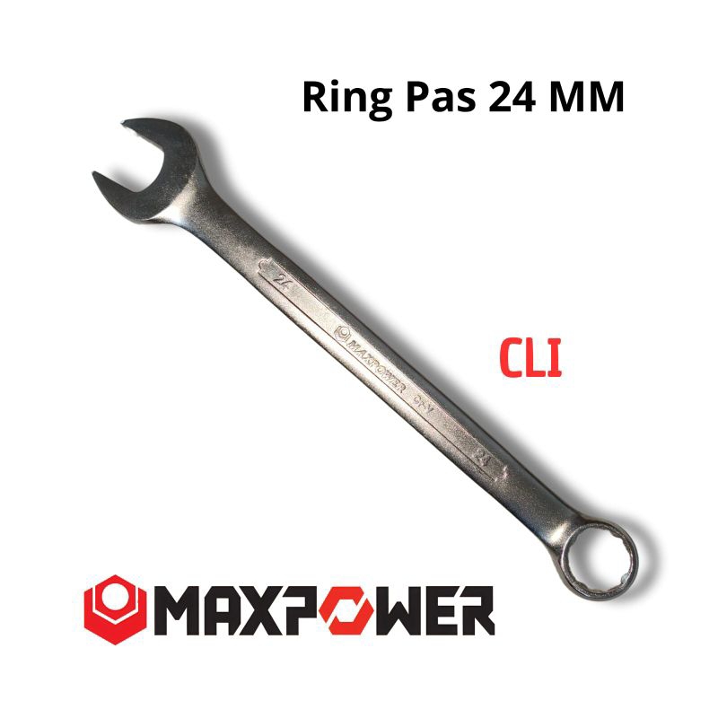 Kunci Ring Pas 24mm Maxpower || Ring pas 24mm || Combination wrench 24mm || kunci kombinasi 24