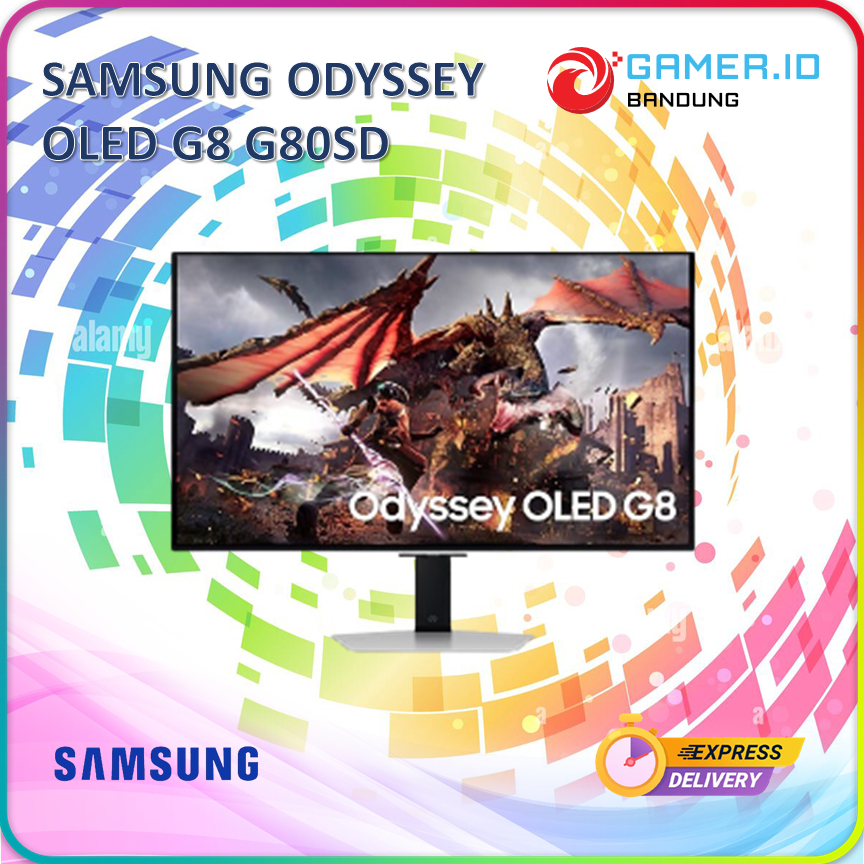 SAMSUNG ODYSSEY OLED G8 G80SD 32” 4K UHD 240HZ 0.03MS G-SYNC PIVOT SPEAKER
